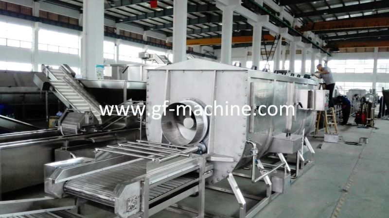 500kg/H High Efficiency Spiral Blancher Food Processing Machine