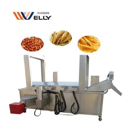 Professional Potato Chips Plantain Frying Puff Puff Frying Machine Snacks