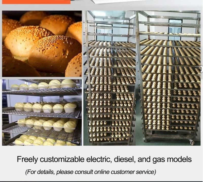 OEM/ODM Factory Commercial Baking Bread Machine Hot Air Circulation Gas Rotary Oven for Bakery