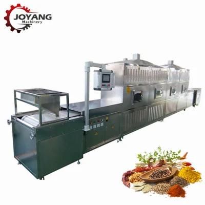 80kw Industrial Pepper Flavoring Microwave Drying Sterilizer Machine