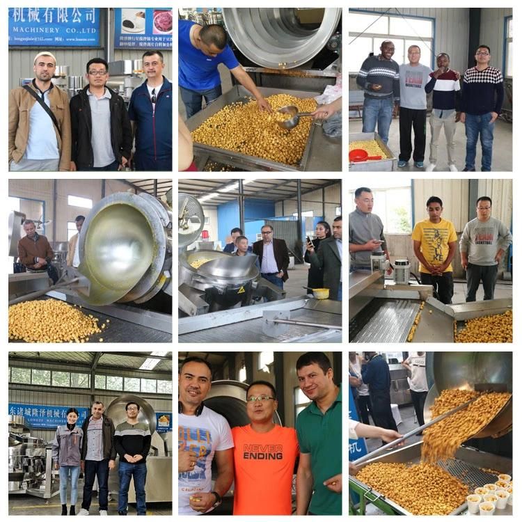 China Manufacturer Industrial Cream Caramel Popcorn Production Line Approved by Ce Certificate