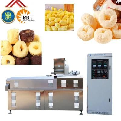 Chinese Manufacturer Automatic Puff Corn Chips Making Machine Corn Puff Snack Cereal Rings ...
