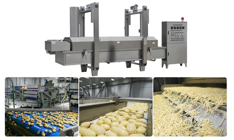 Half Cooked French Fries Potato Chips Making Machine