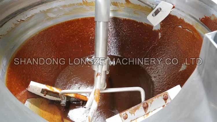 Industrial Automatic Steam Operation Chili Sauce Making Machine Cooking Pots with Mixer