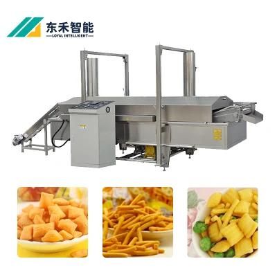 Professional Snacks Food Potato Chips Automatic Continuous Frying Machine Continuous Deep ...