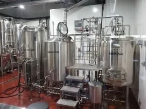 4bbl Sample Style Brewhouse with 8bbl Fermenters and Bright Beer Tank for ...