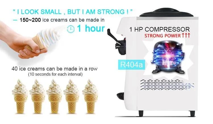 Stainless Steel Softy Ice Cream Vending Machine
