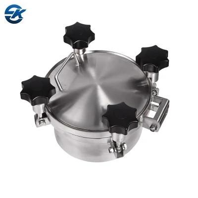 Stainless Steel SUS304 SUS316L Sanitary Round Pressure Manway Tank Manhole