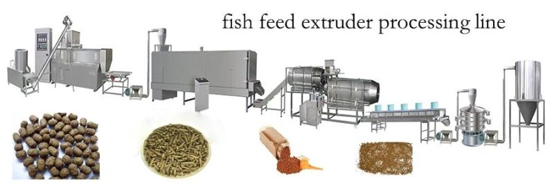 Chinese Twin-Screw Extruded Aquatic Floating Fish Feed Pellet Manufacturer Processing Line Plant