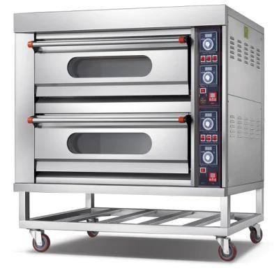 2 Deck 4 Tray Electric Pizza Oven for Commercial Kitchen Baking Equipment Bakery Machine ...