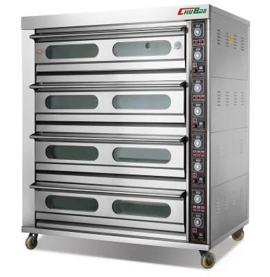 4 Deck 16 Tray Electric Pizza Oven for Commercial Kitchen Baking Equipment Bakery Machine ...