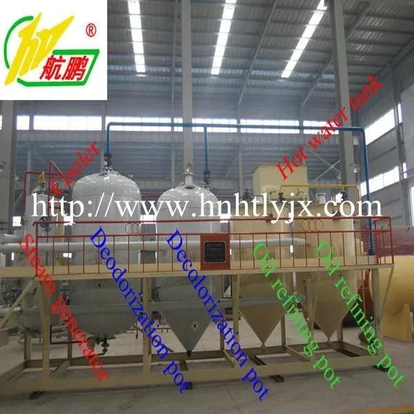 Mini Vegetable Oil Refining Machine, 10tpd Rice Bran/Groundnut Cooking Oil Making Equipment