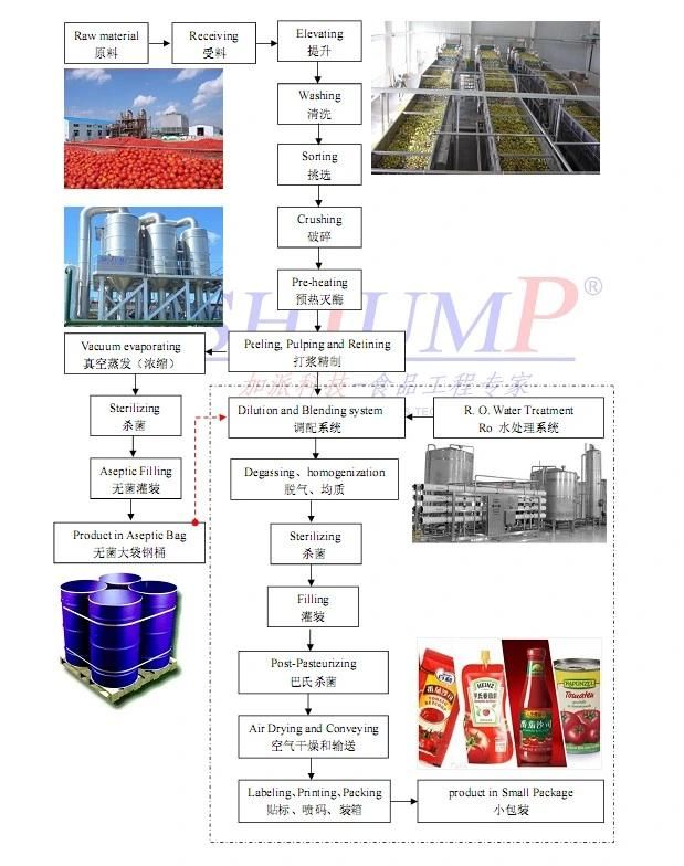 Tomato Paste Puree Jam Sauce Ketchup Production Line and Machines with The Lowest Investment and The Highest Profit
