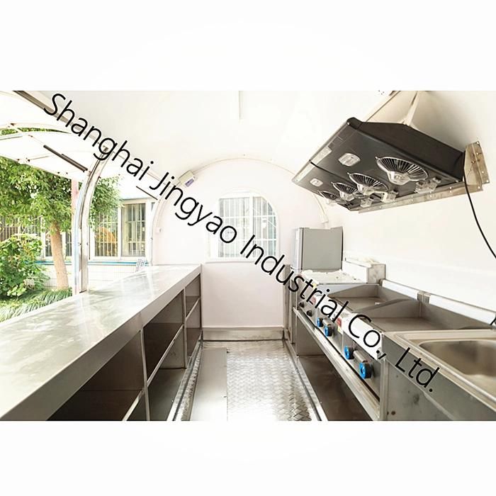 Stainless Steel Fashionable Appearance Caravan Trailer Fast Food Trailer for Sale