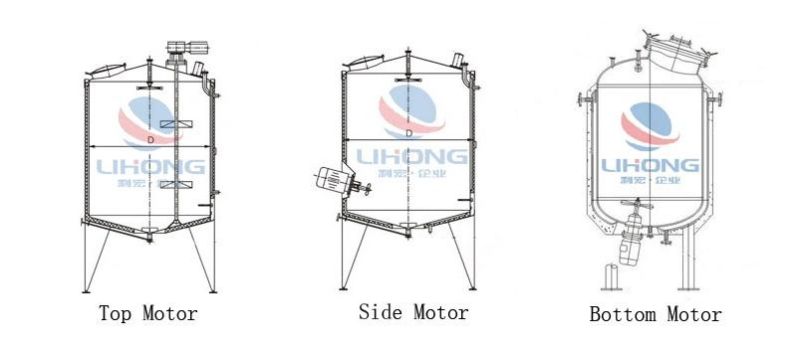 Stainless Steel Sanitary Grade Mixing Tank for Beverage Industry, Food Industry, Pharmaceutical Industry, etc