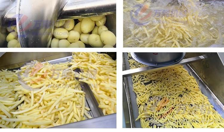 Automatic Frozen Vegetable Machine Frozen Carrot Sweet Potato Washing Cutting Blanching Packing Line