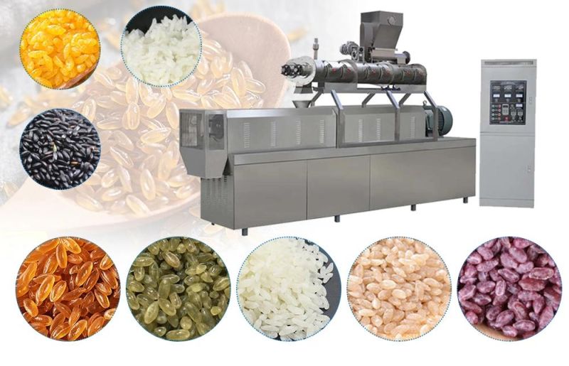 Fully Automatic Enriched Fortified Rice Machine Artificial Nutritional Instant Making Machine Line Plant