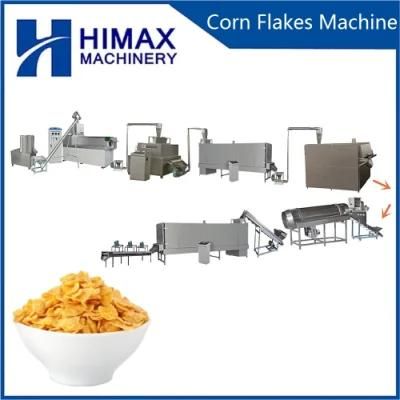 Popular Breakfast Cereal Process Extruder Corn Flakes Extruder Processing Line