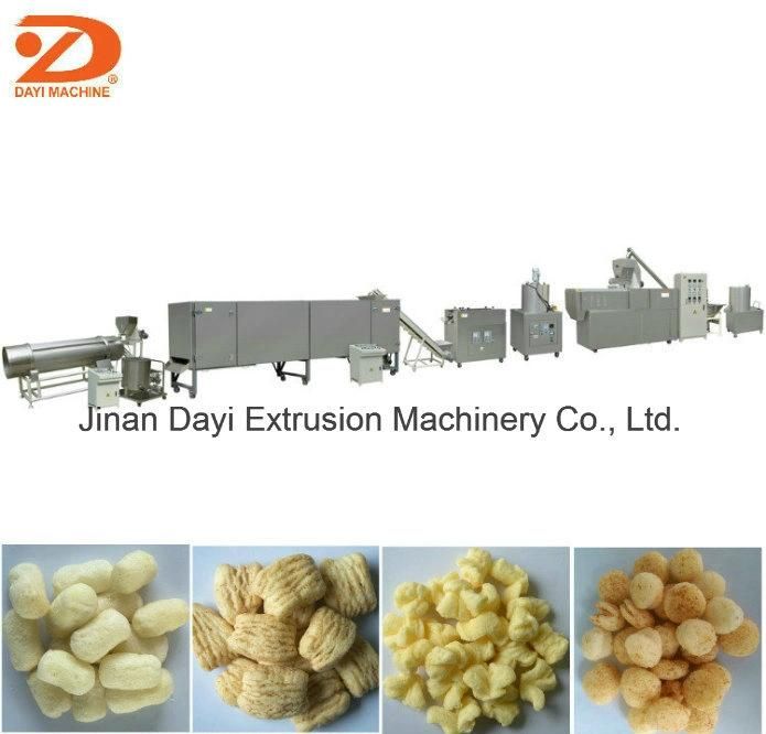 Extruded Corn Puffs Snack Making Machine with Ce