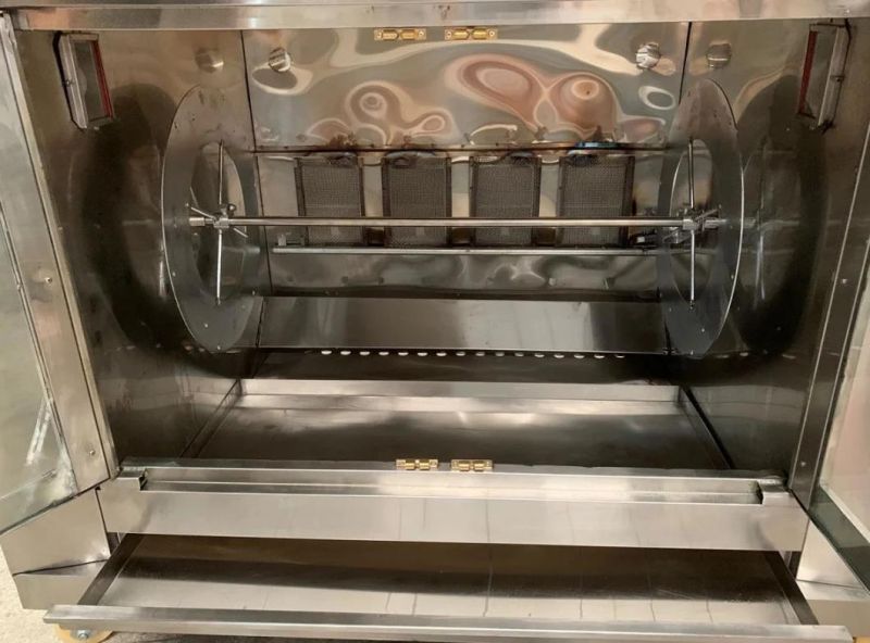 Commercial BBQ Grill Gas Chicken Rotisseries Machine Kitchen Equipment