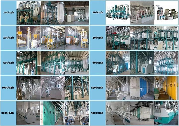 Complete Set Plant 100t/24h Wheat Flour Mill Production Line