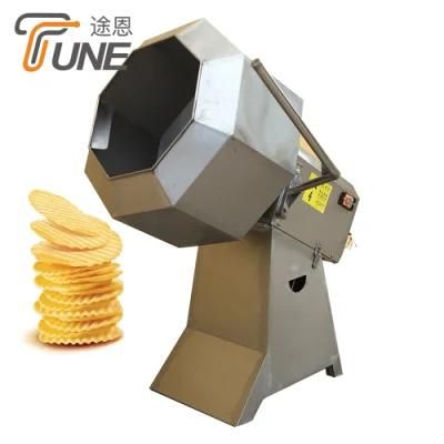 Octagonal Snack Food Flavoring Machine / Disk Fried Peanuts Seasoning Machine / Chuangyuan ...