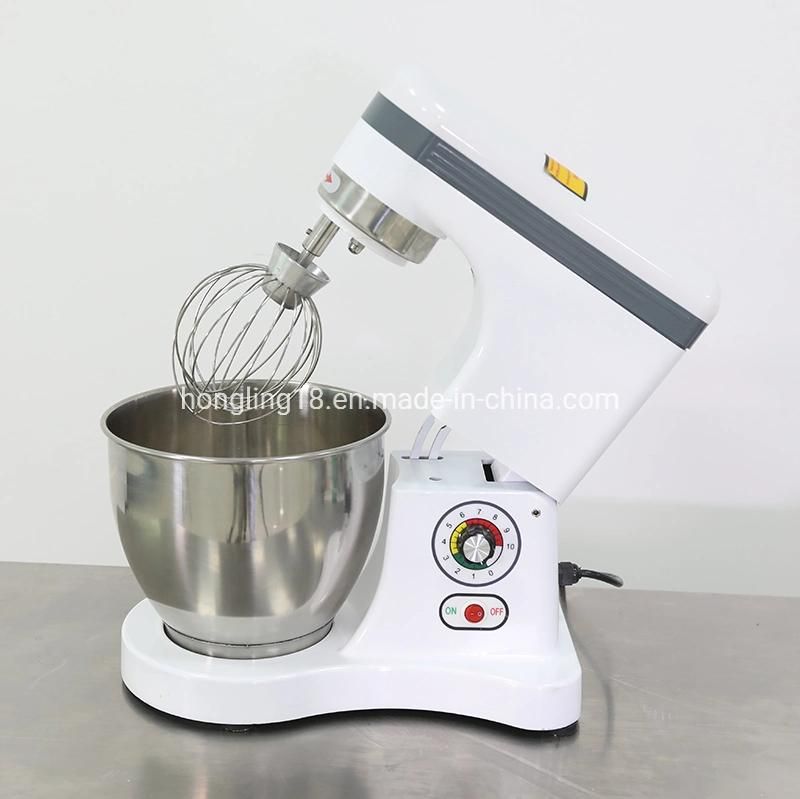 CE Approved 7 Liter Small Stand Food Mixer with Protection Guard