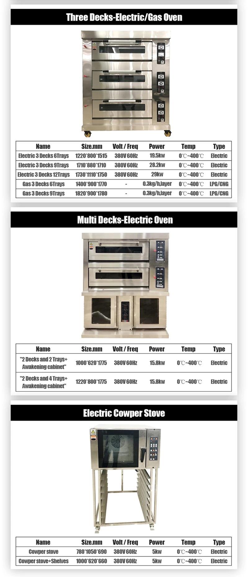 Cheapest Price Bread Bakery Pizza Meat Maker Gas Electric Commercial Kitchen Equipment Toaster Deck Oven