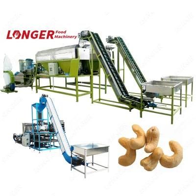 Automatic Cashew Nut Cutting Shelling Process Equipment Cashew Cracking Machine