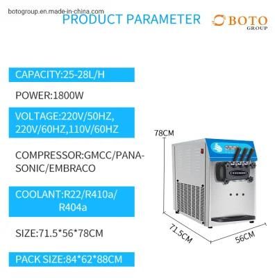 28L/H Capacity Imported Compressor Silent Operation Stainless Steel Material Ice Cream ...