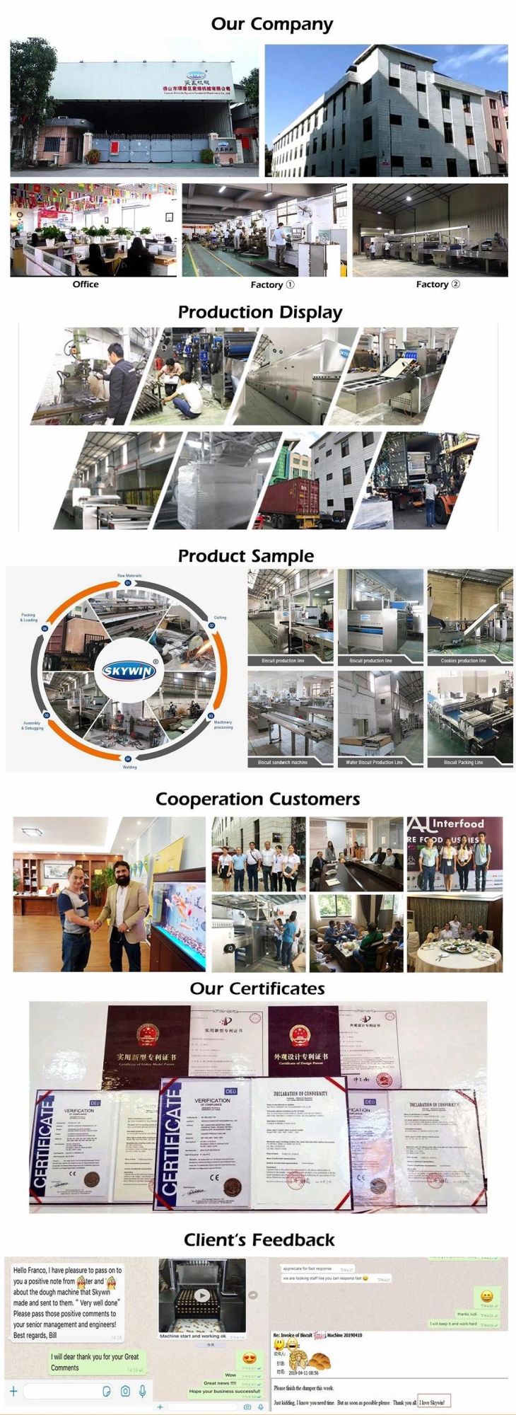 Hard/Soft Biscuit Production Line Snack Macking Machine