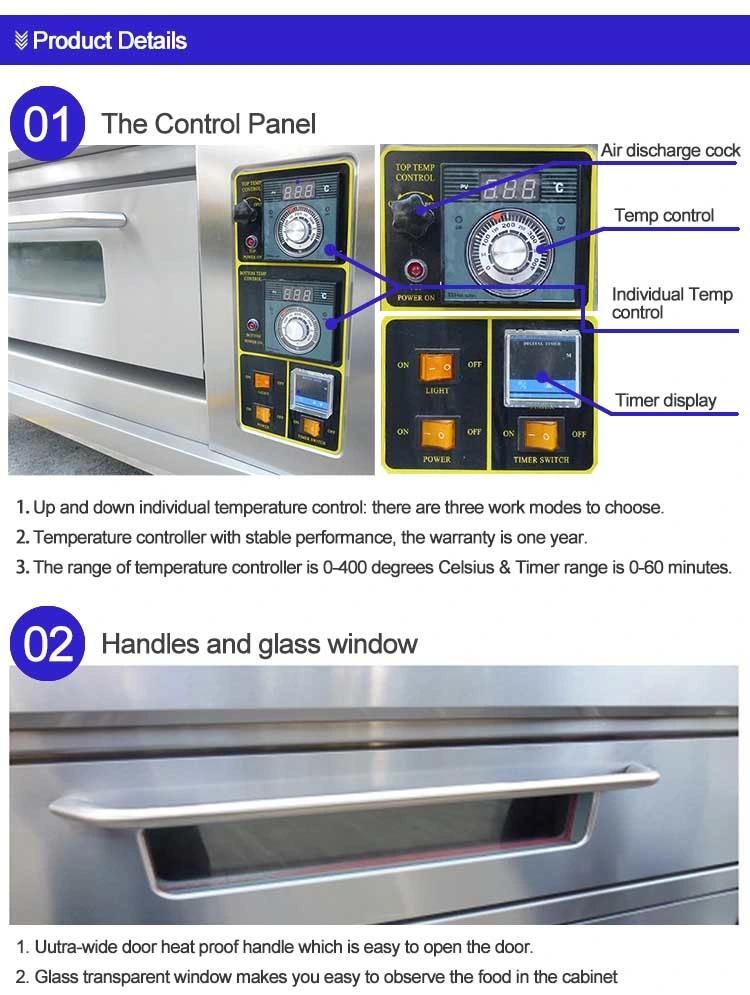 3 Deck 12 Tray Commercial Pizza/Bread Gas Oven