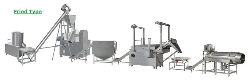 Fully Automatic Cheetos Kurkure Nik Naks Corn Curls Processing Machine