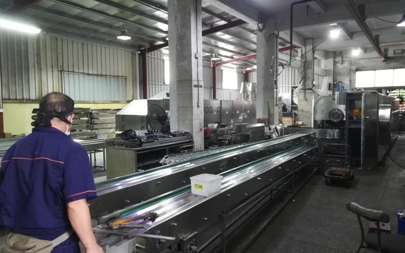 Versatile Fully Automatic of 51 Baking Plates 5m Long with After Sales Service Rolled Waffle Cone Production Line