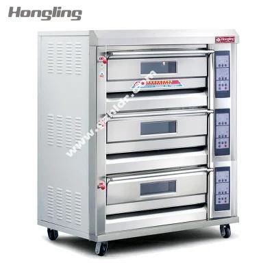 Stainless Steel Bakery Deck Gas Oven Bread Oven in Bakery Equipment