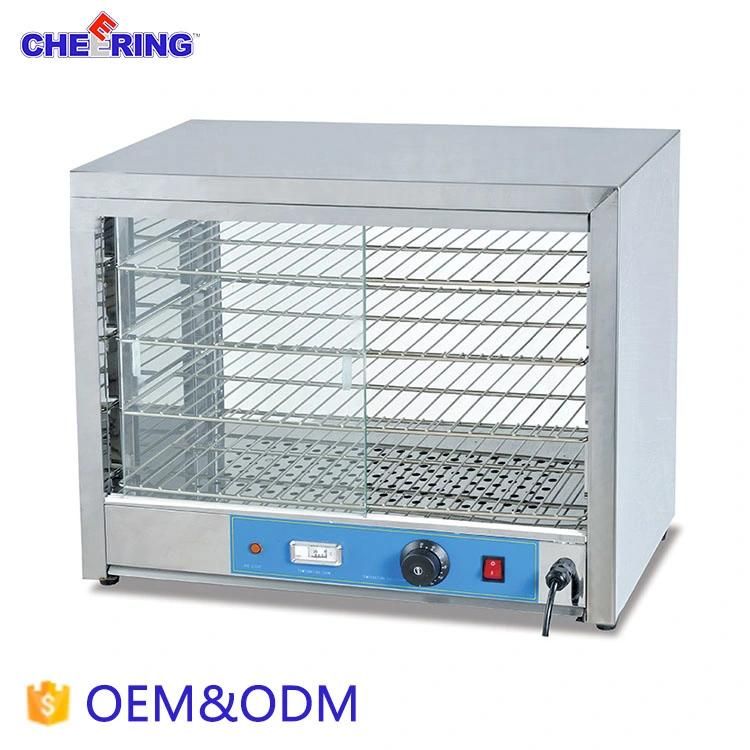 Square Electric Display Bread/Chicken Food Warmer Showcase