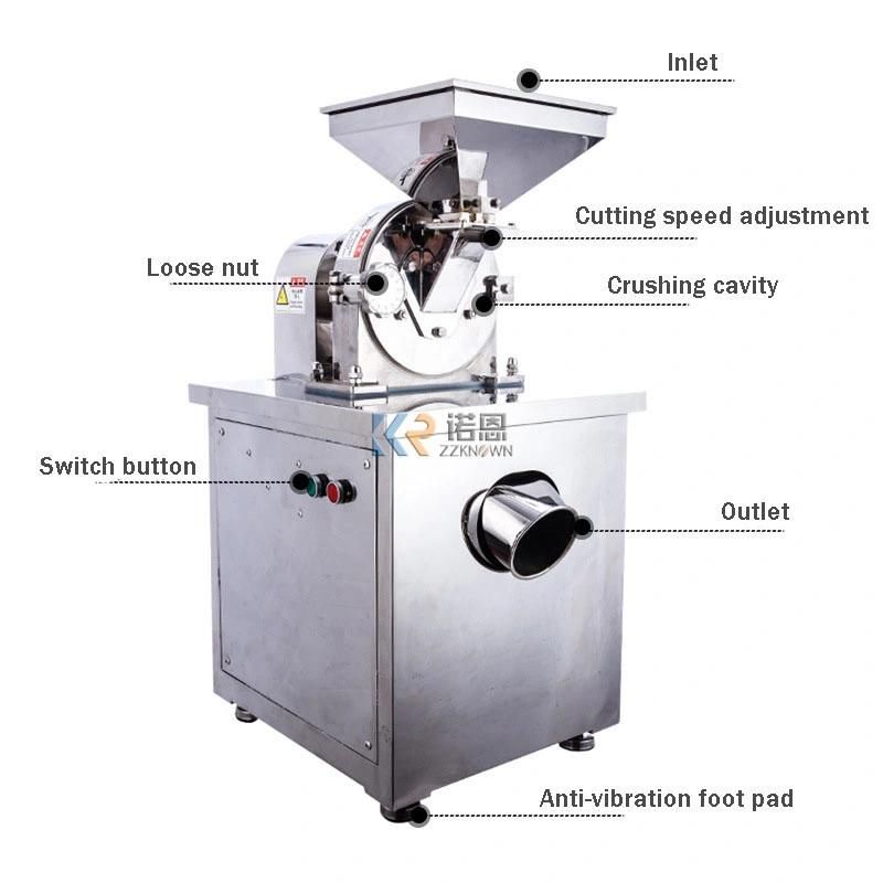 Automatic Rice Corn Grinder Stainless Steel Wheat Flour Grain Grinding Mill Crushing Machine