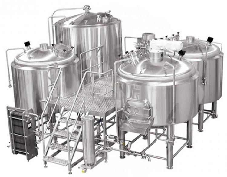 High Efficiency Beer Plant Brewing Equipment 600L Hot Liquor Brewing Equipment