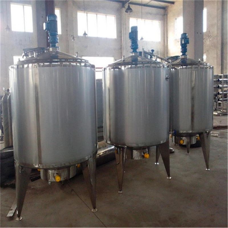 1000L 2000L Jacketed Heating Cooling Mixing Jacketed Tank Supplier