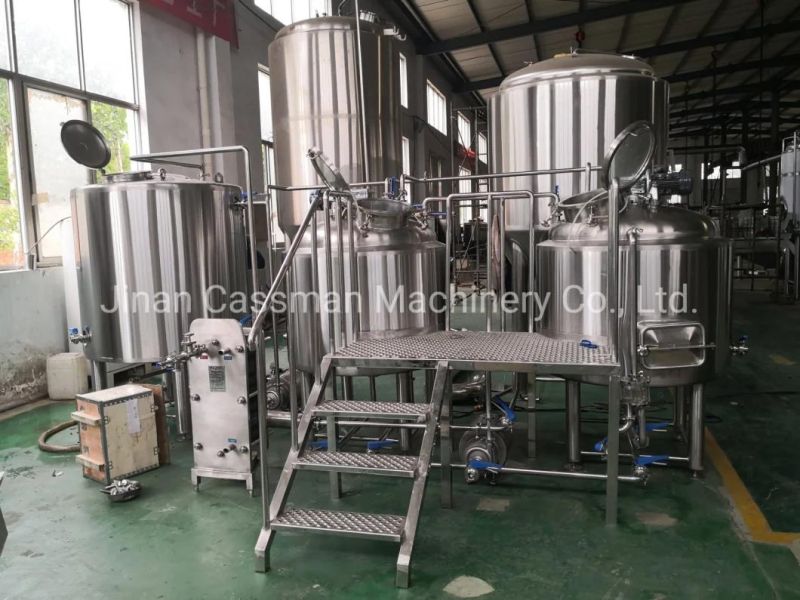 Cassman 2 Vessels 500L Beer Micro Brewing Equipment for Beer Pub