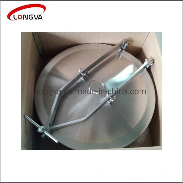 DN400 Round Shape Sanitary Stainless Steel Non-Pressure Tank Manhole Cover