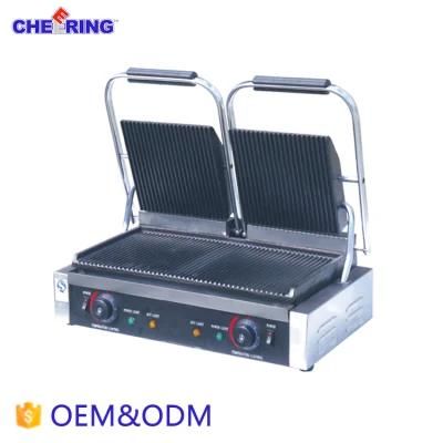 Double Plate Electric Panini Grill of Catering Equipment