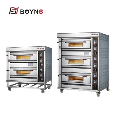 Commercial Bakery Shop Gas Two Deck Four Trays Baking Oven