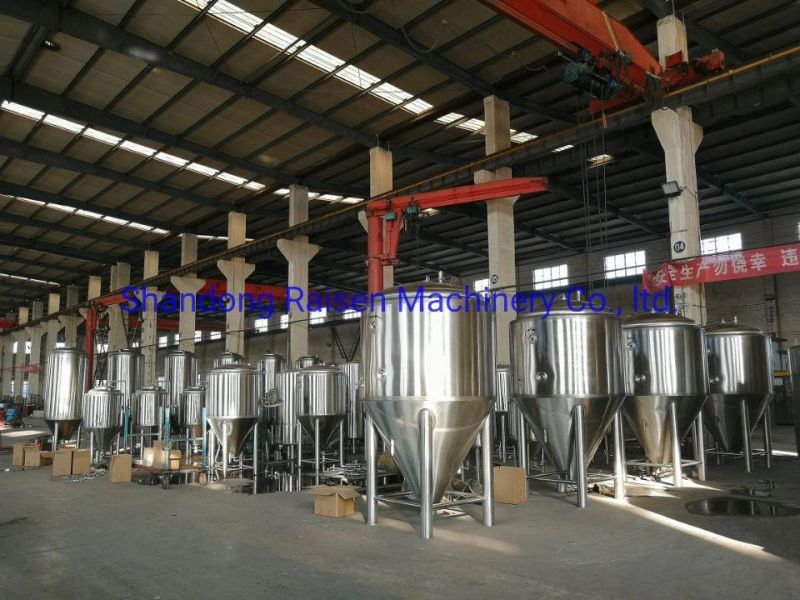 Brewey Equipment Brewhouse 100L 200L 300L 500L 1000L Stainless Steel Conical Beer for Fermenter for Brewery