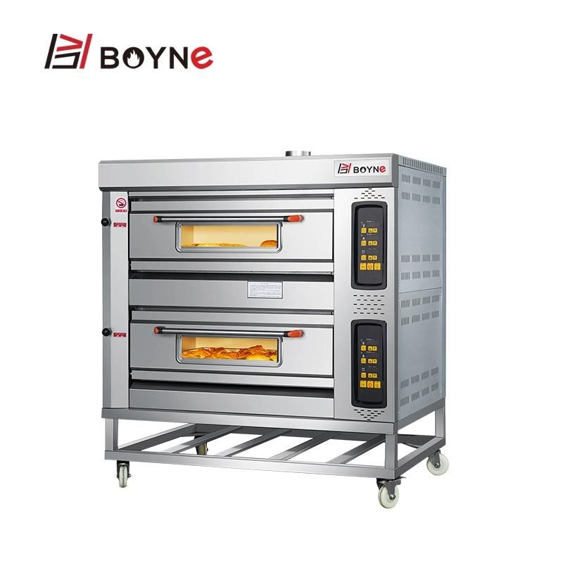 Two Layer Four Trays Gas Bakery Oven for Hotel