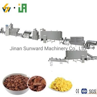 Small Corn Flakes Making Plant Corn Chips Processing Line