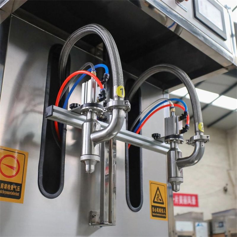 Filling Machine Semi Automatic 2 Nozzles Liquid for Detergent Lubricant Oil Shampoo Soap