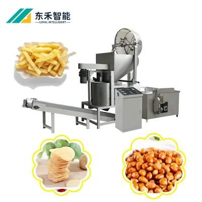 Factory Price Automatic Batch Gas Fryer and Industrial Batch Frying Equipment for Potato ...