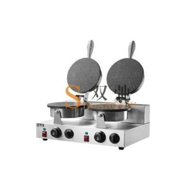 Commercial Waffle Electric 2 Plate Waffle Cone Baker