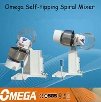 Automatic Tipping Spiral Dough Flour Mixer Machine with Mixing Capacity 200kg